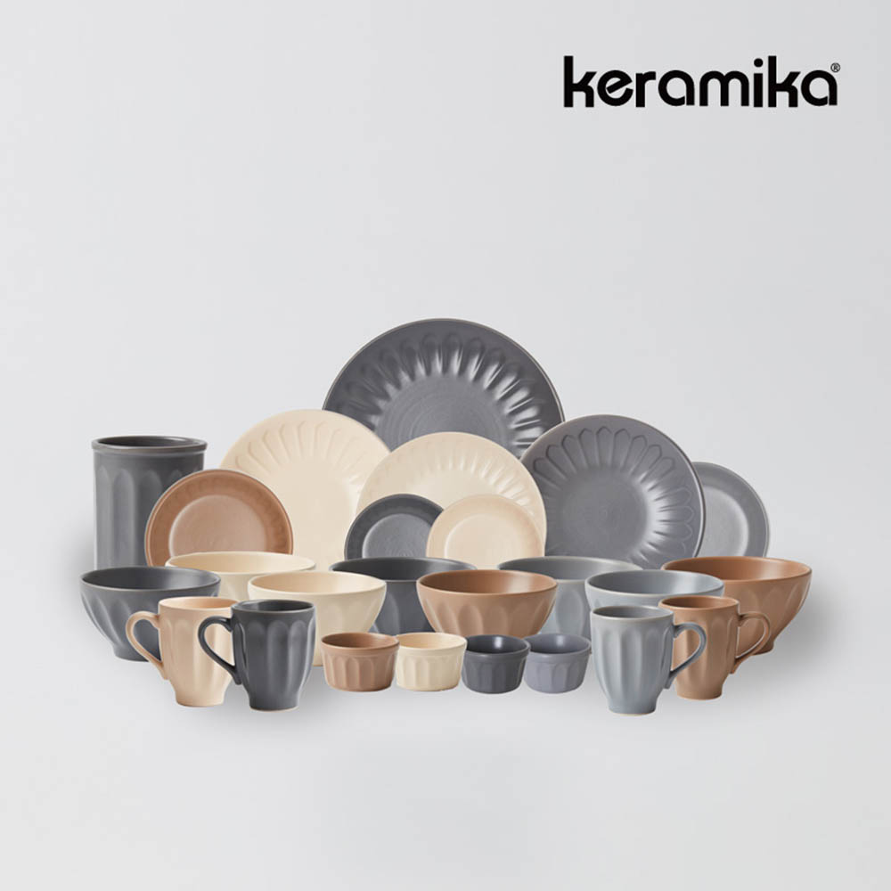 케라미카 바뎀 4인홈세트 25p 그릇 접시