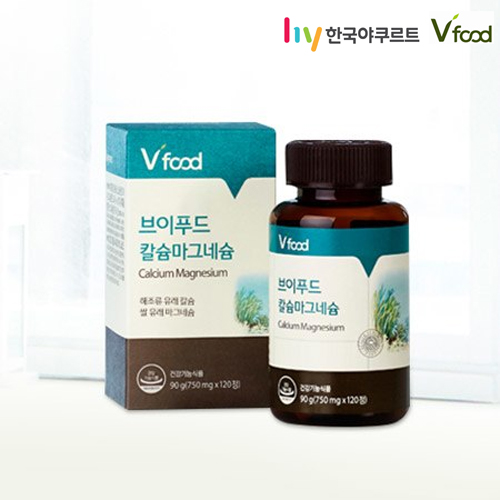 [한국야쿠르트] 브이푸드 칼슘마그네슘(뼈 건강과 골다공증 위험 감소에 도움)