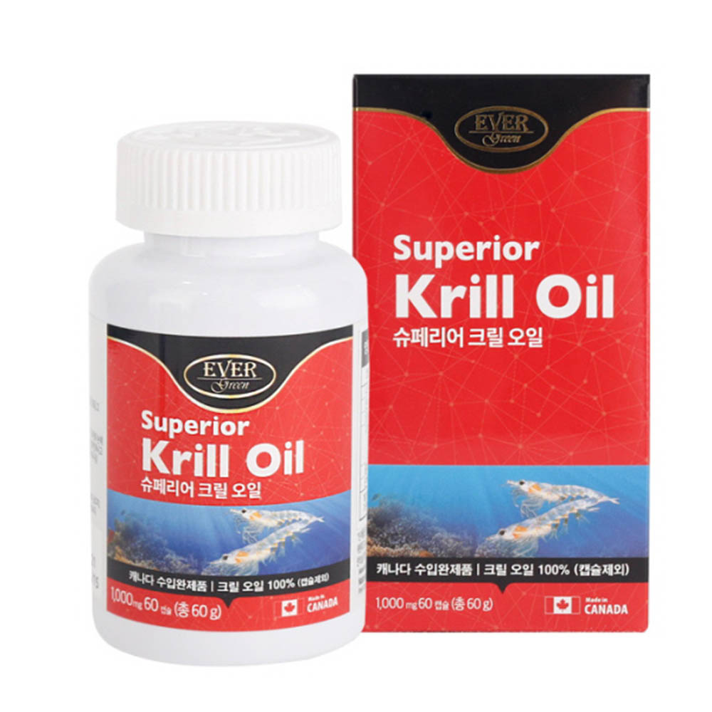 에버그린 슈페리어 크릴오일 100mg X 60정