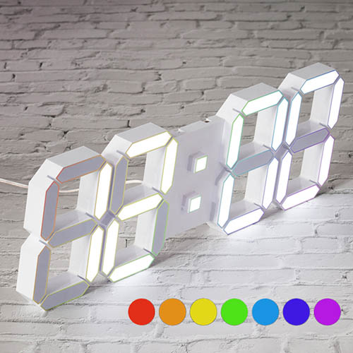 국산 루나리스 프라임 3D LED 벽시계 LG전구 38cm