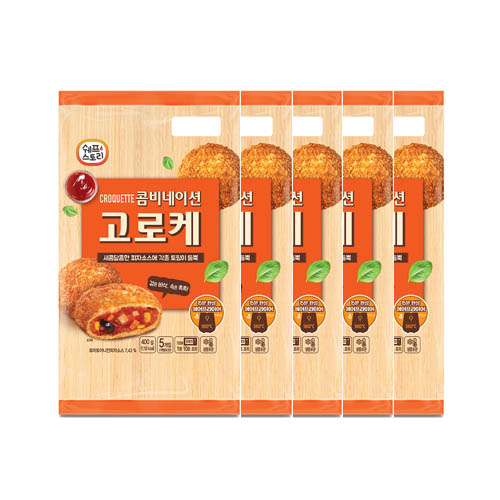 쉐프스토리 콤비네이션 고로케 (80g x 5개입)*5팩