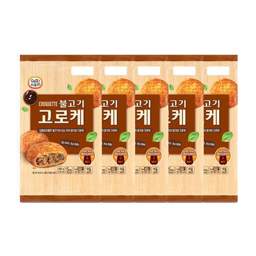 쉐프스토리 불고기 고로케 (80g x 5개입)*5팩