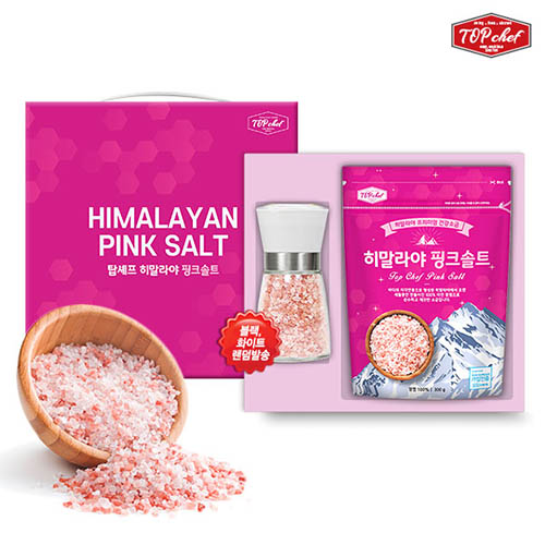 탑셰프 핑크솔트그라인더 핑크솔트300리필(2종)트레이