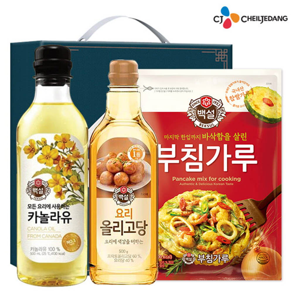 CJ 백설카놀라유 올리고당500 부침가루(3종)