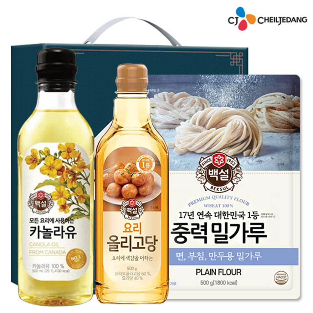 CJ 백설카놀라유 올리고당500 밀가루(3종)