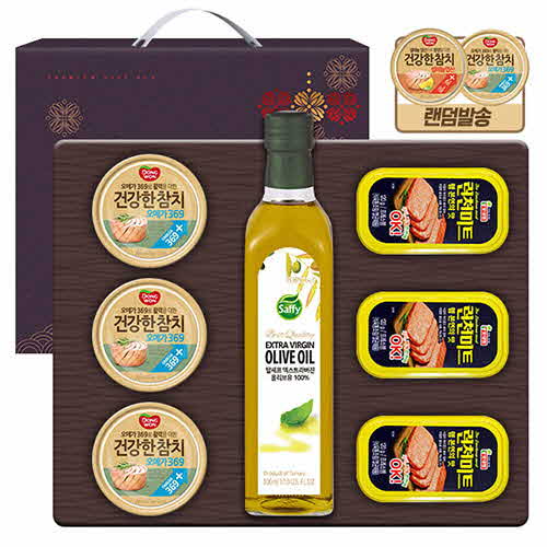 탑셰프 올리브유500 동원참치3P 롯데런천미트3P(7종)