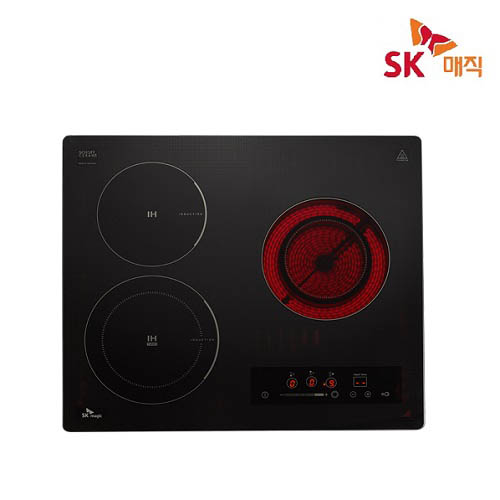 [SK매직] 3구 하이브리드 전기레인지 (ERAH320E) / 빌트인