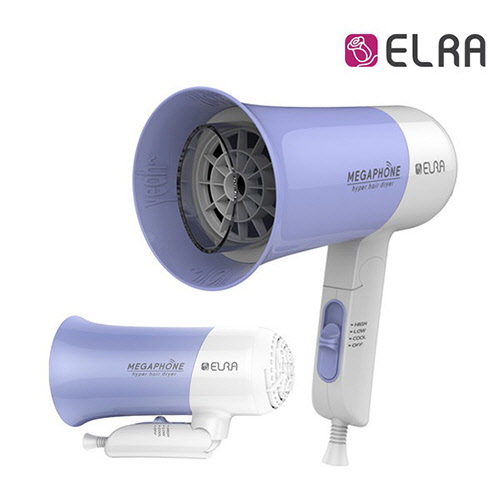엘라 접이식 메가폰 헤어 드라이기 1350W EHD-1420