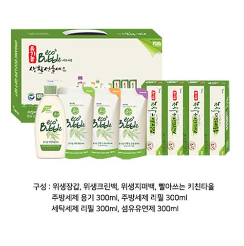[에코버블] 주방&세탁&위생용품 8종 세트