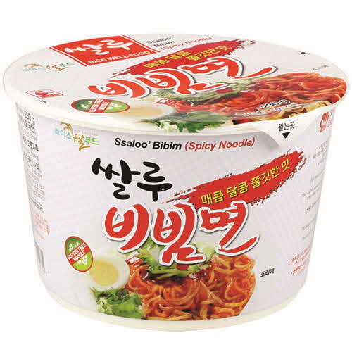 쌀루면 비빔면 RICE NOODLE Hot paste Bibim/12CUP