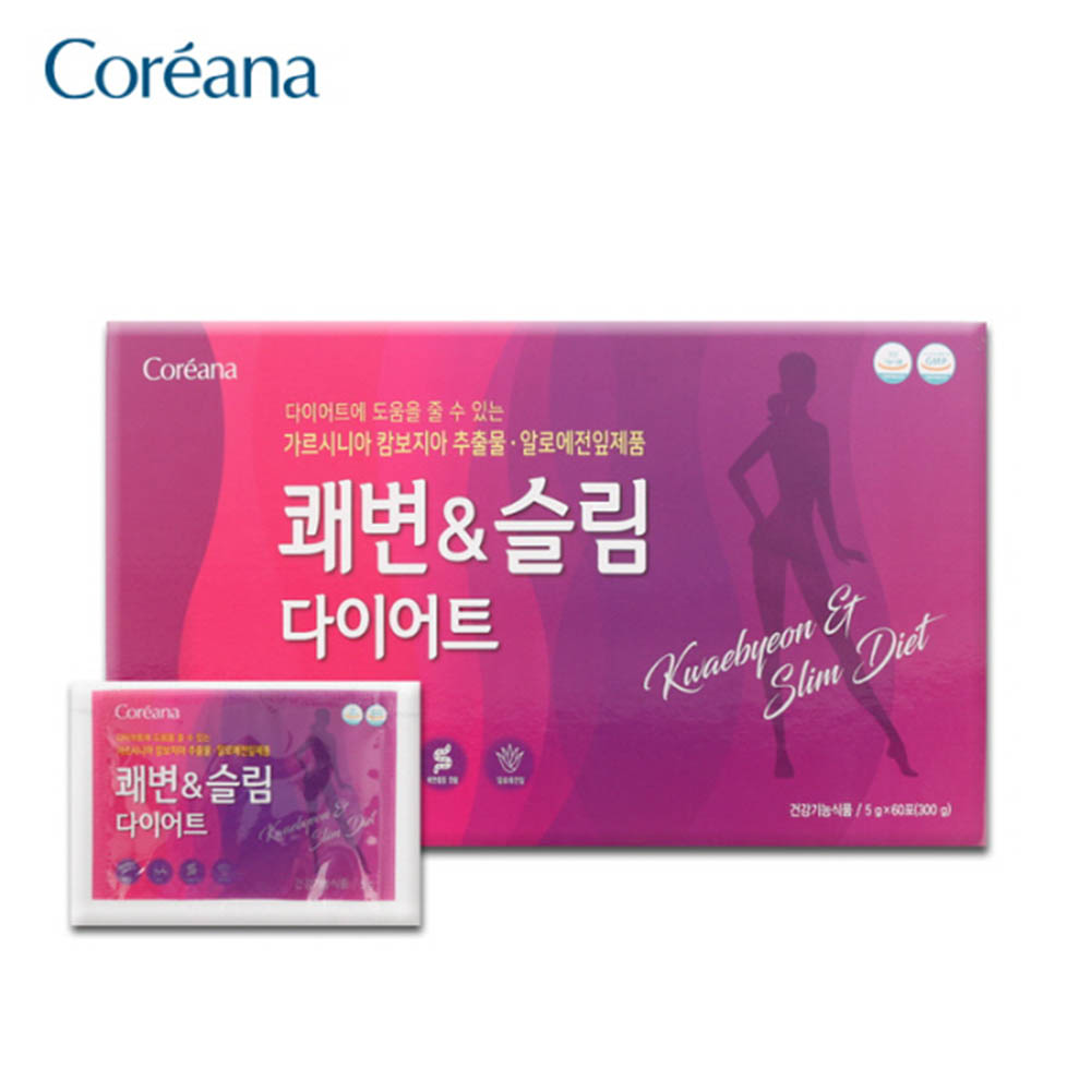 코리아나 쾌변＆슬림다이어트 5g x 10포 x 6케이스