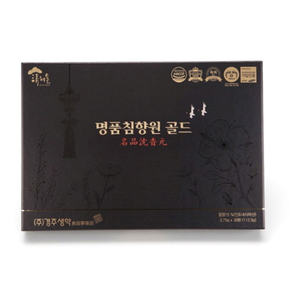 경주생약 청해솔 명품침향원 골드(3.75g X 30환)
