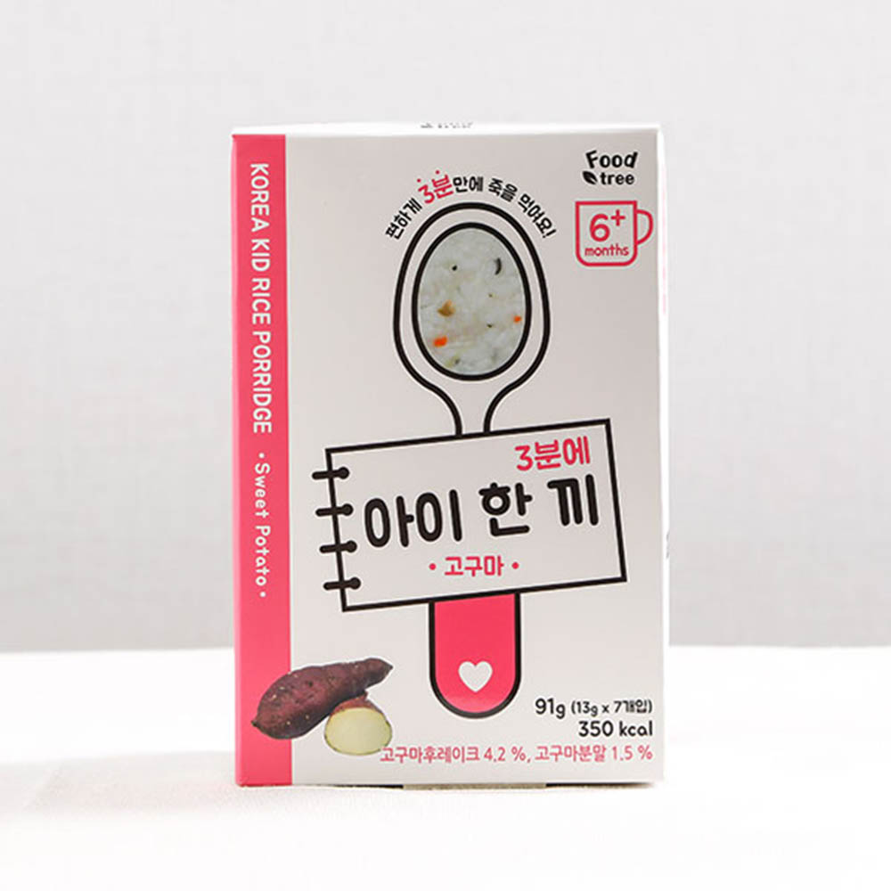 [U16-173]3분 완성, 6개월 이유식_아이한끼 고구마 13gx7ea