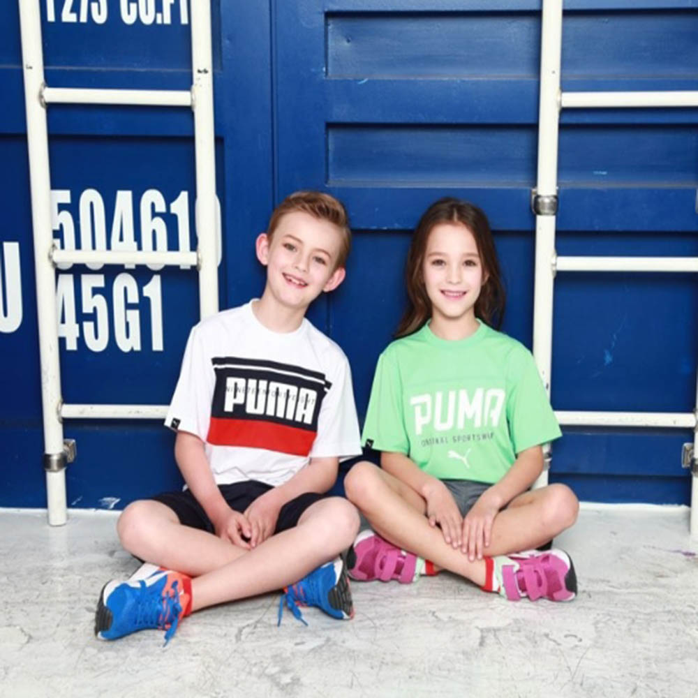 푸마  키즈 성인 공용 여름 트레이닝 상하의 4PCS 세트