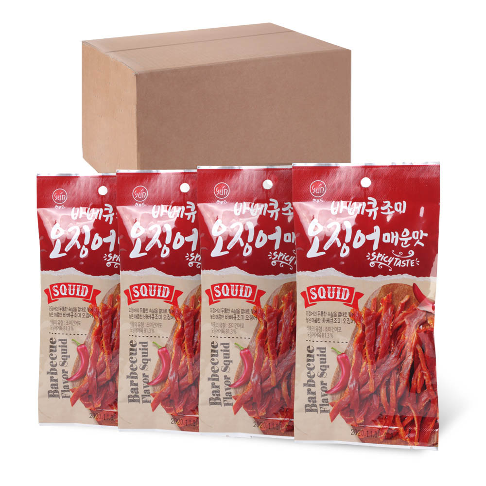 바베큐조미오징어 매운맛 40g*4입