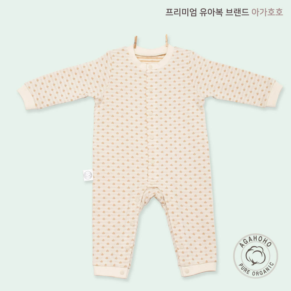 아가호호 퓨어오가닉 하트자카드 라운드점프슈트