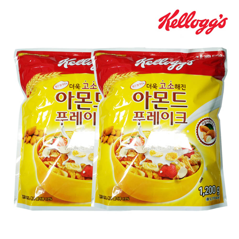 켈로그 아몬드 푸레이크 1,200g * 2개