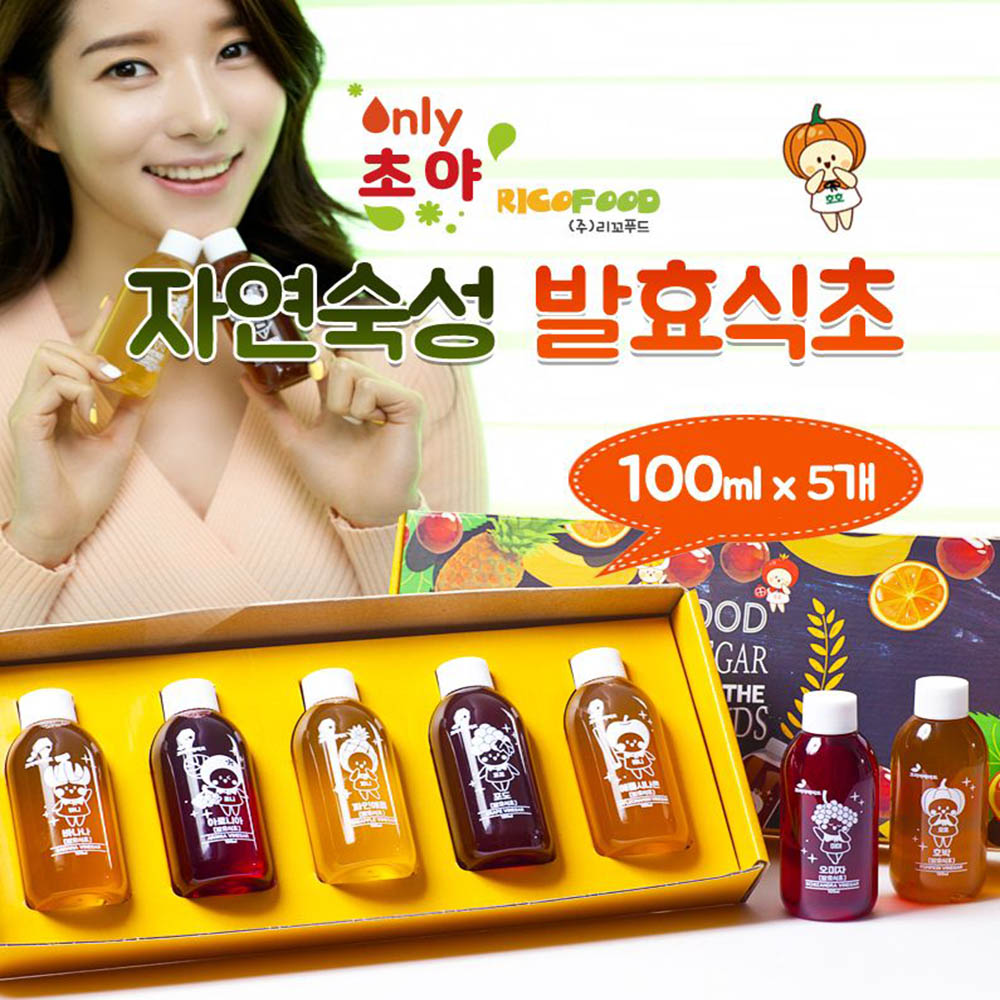 초야 자연숙성 발효식초 100ml x 5개입