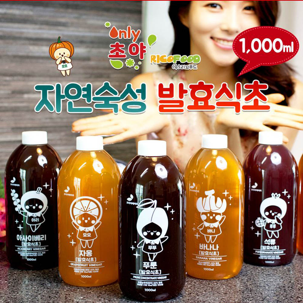 초야 자연숙성 발효식초 1000ml