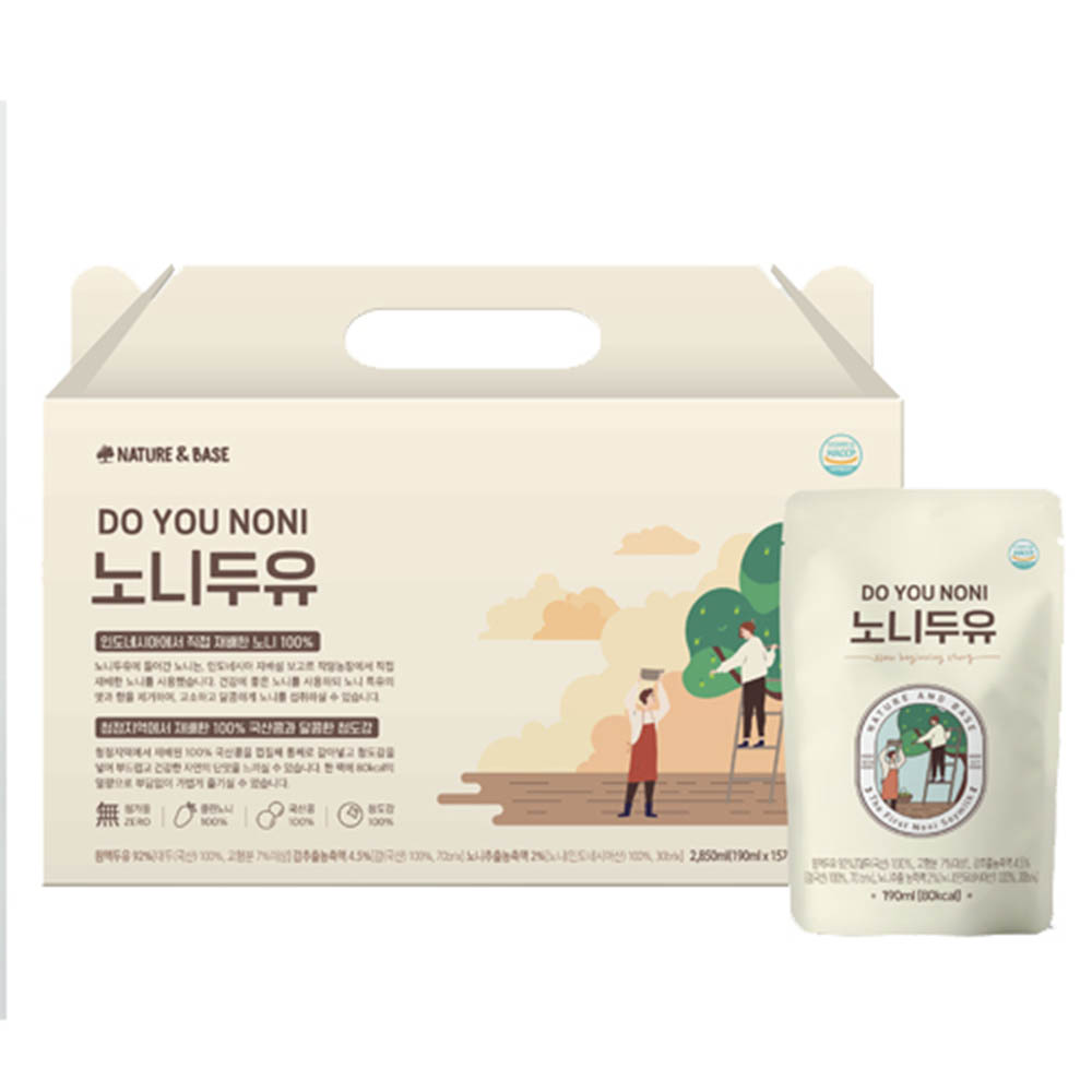 네이쳐앤베이스 국산콩 노니 두유 190ml×15p