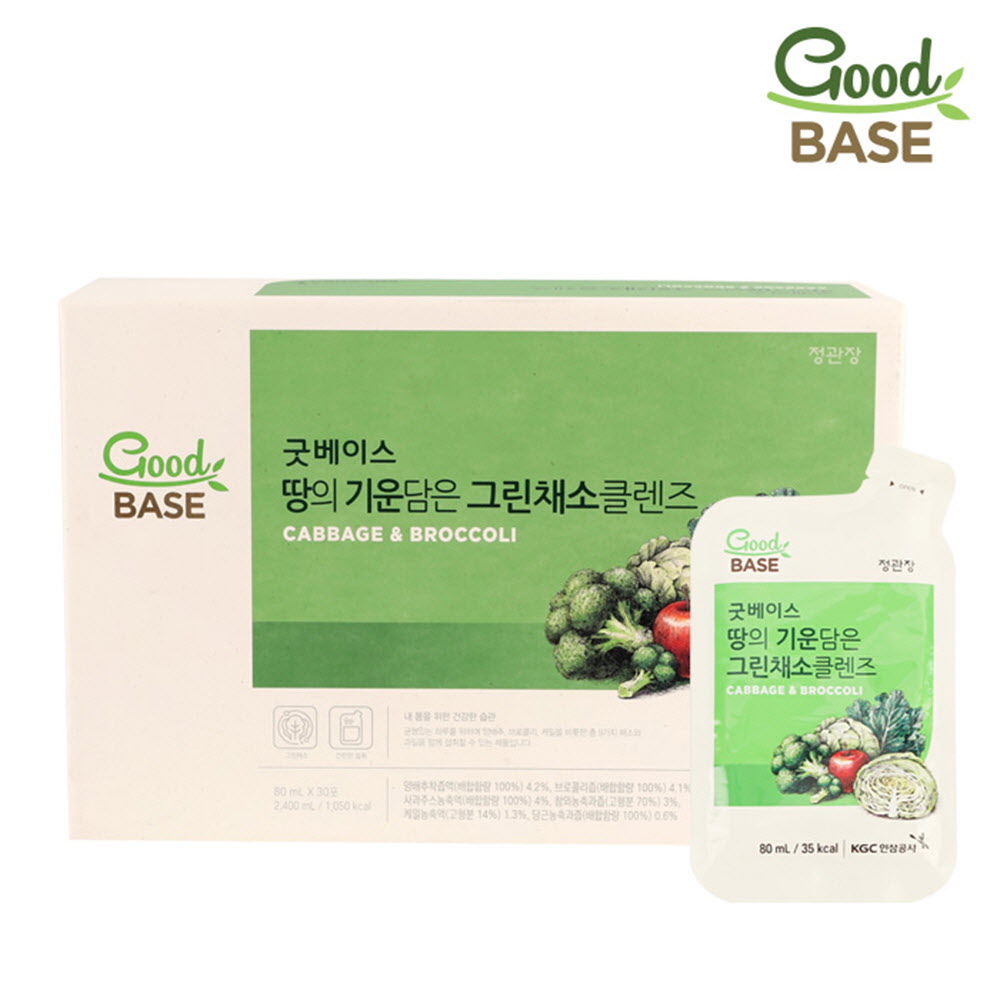 정관장 굿베이스 땅의 기운담은 그린채소클렌즈 80ml x 30포
