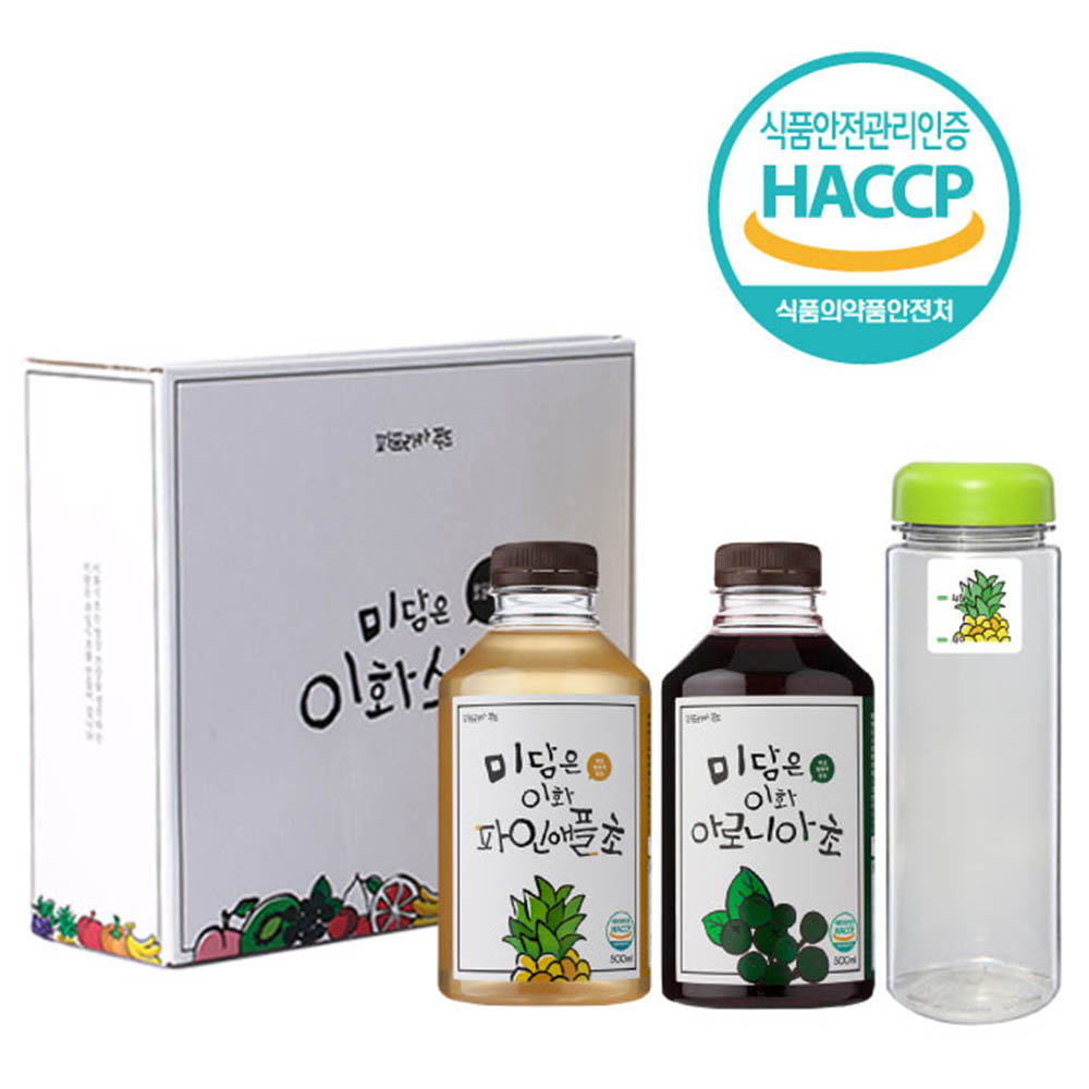 미담은 이화 아로니아+파인애플+보틀 세트 (500ml*2)