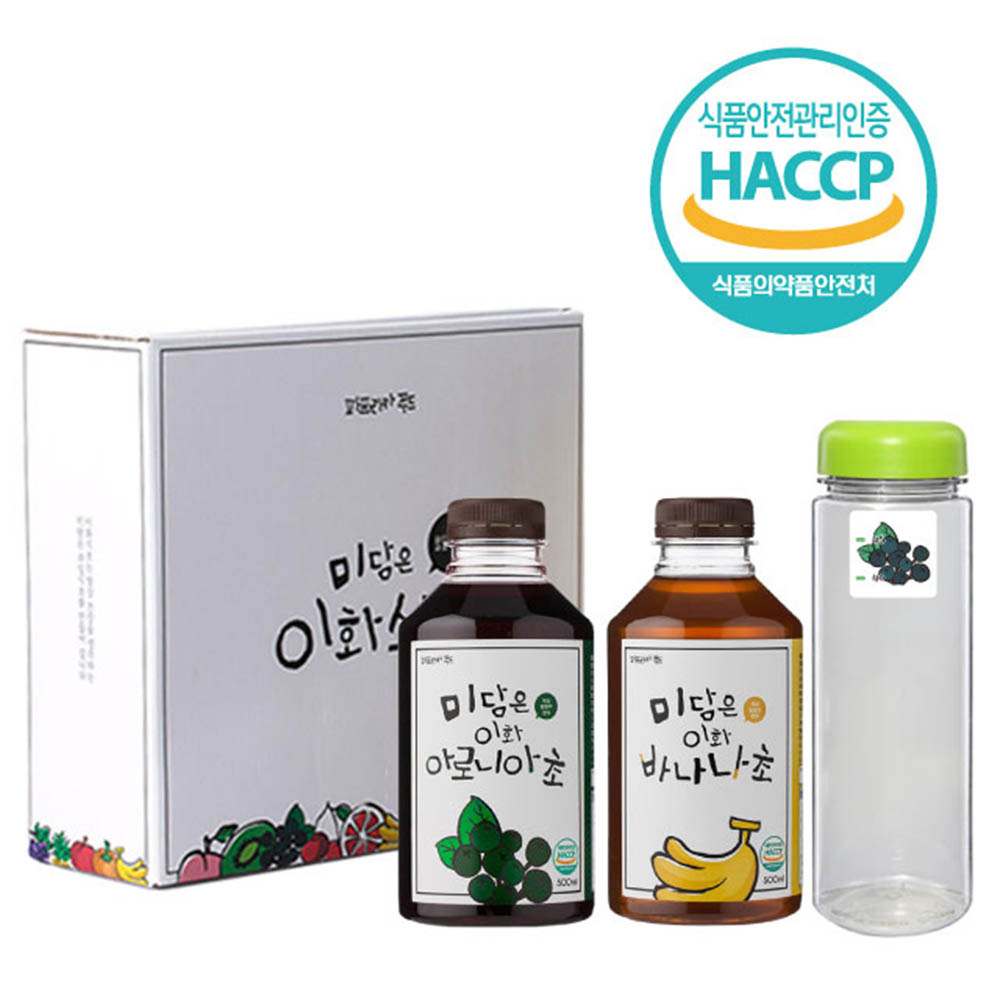 미담은 이화 아로니아+바나나+보틀 세트 (500ml*2)