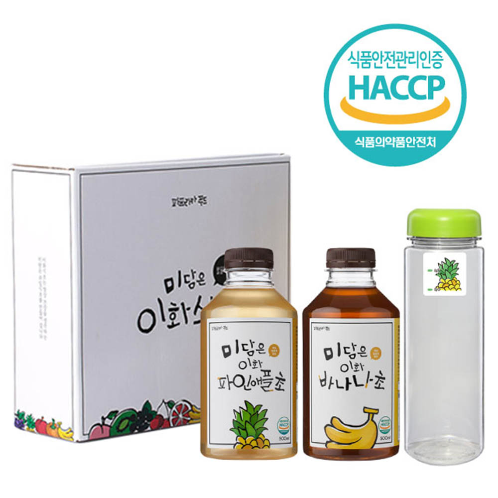 미담은 이화 파인애플+바나나+보틀 세트 (500ml*2)