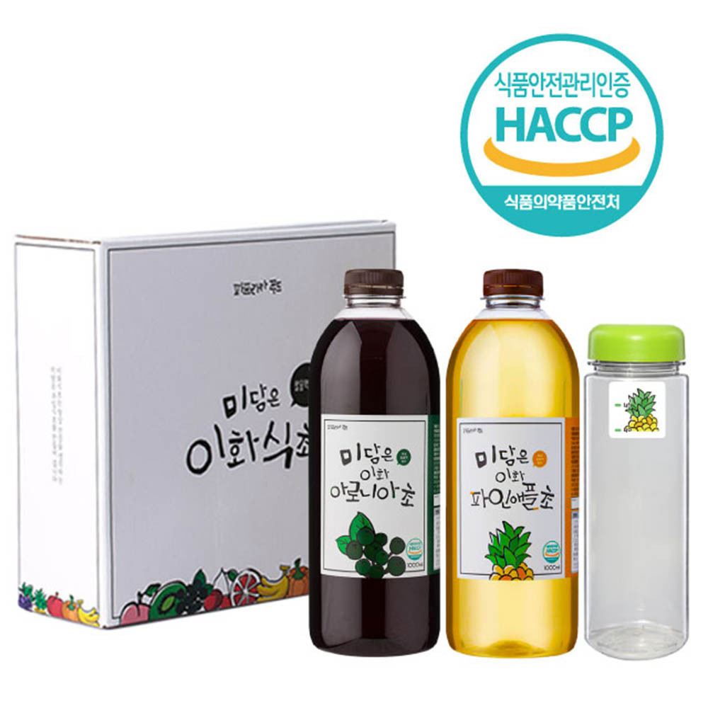 미담은 이화 아로니아+파인애플+보틀 세트 (1000ml*2)