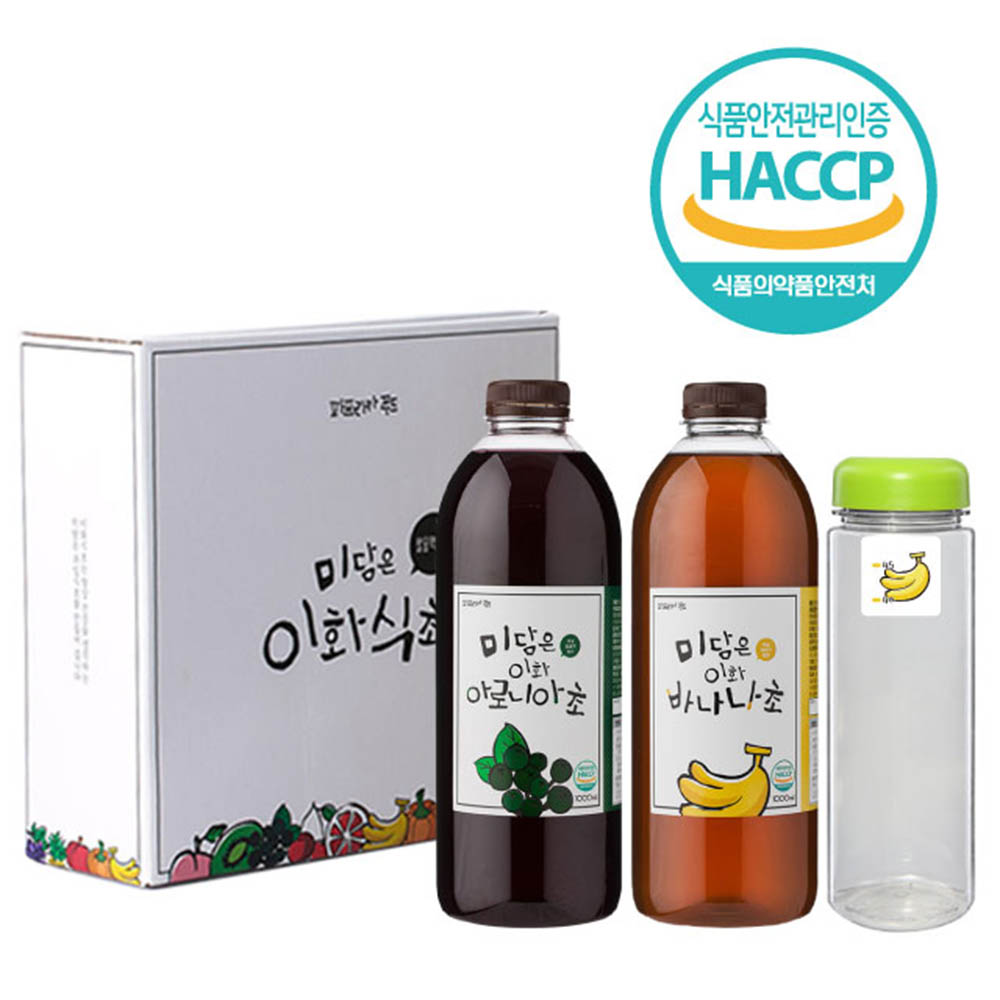 미담은 이화 아로니아+바나나+보틀 세트 (1000ml*2)