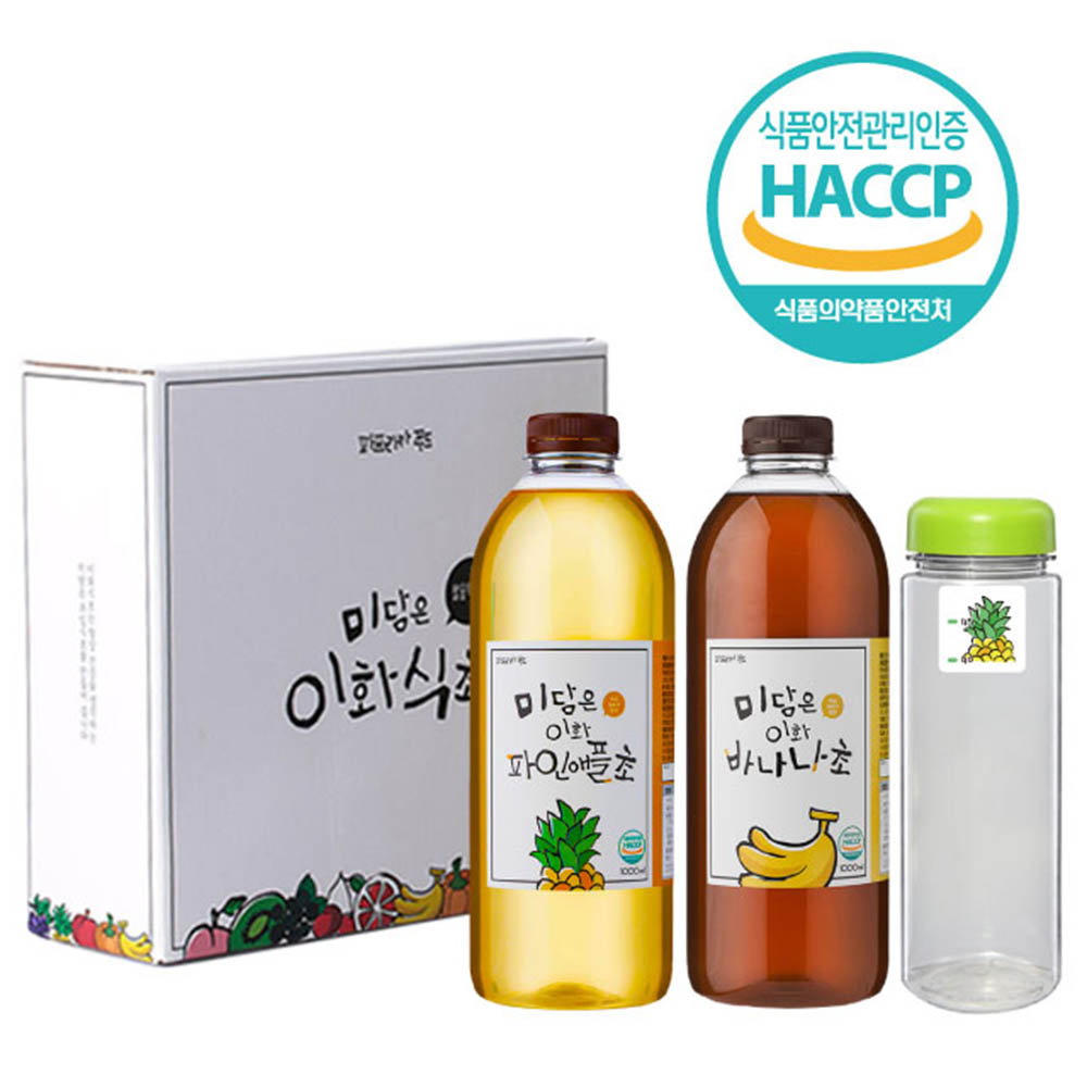 미담은 이화 파인애플+바나나+보틀 세트 (1000ml*2)