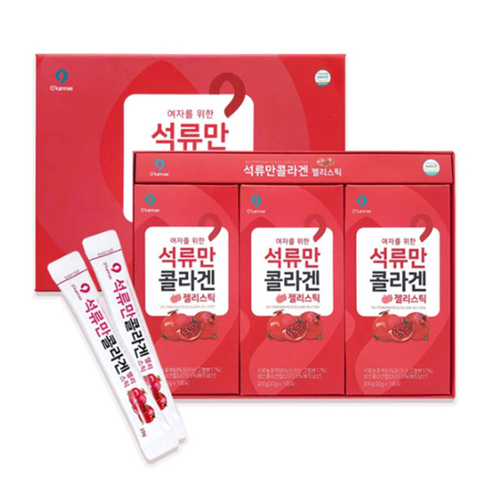 옻가네 석류만 콜라겐 젤리스틱 20g x 30포 쇼핑백 포함