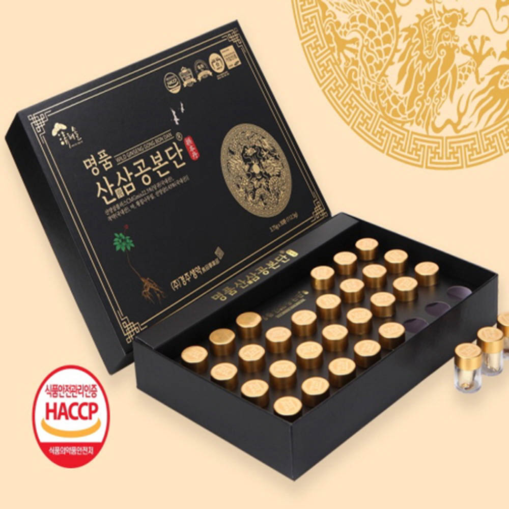 경주생약 청해솔 명품산양삼공본단(3.75g * 30환)