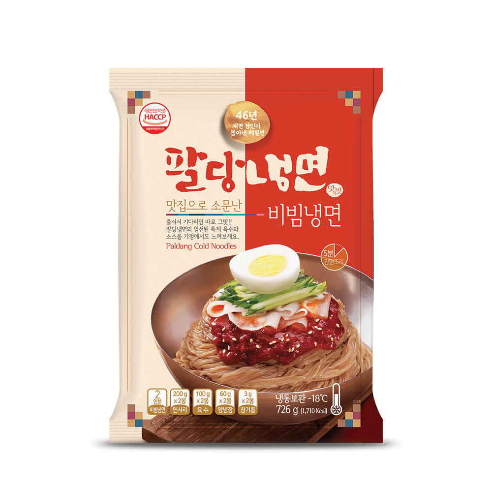 46년 장인이 만든 방송 출연 팔당냉면 비빔냉면 (2인분1팩)*2팩