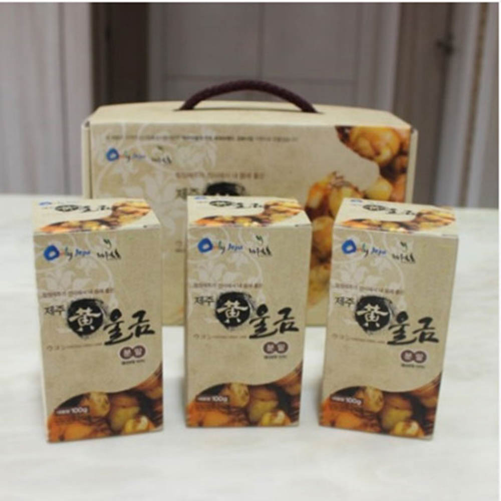 제주황울금 분말 세트 300g(100g*3)