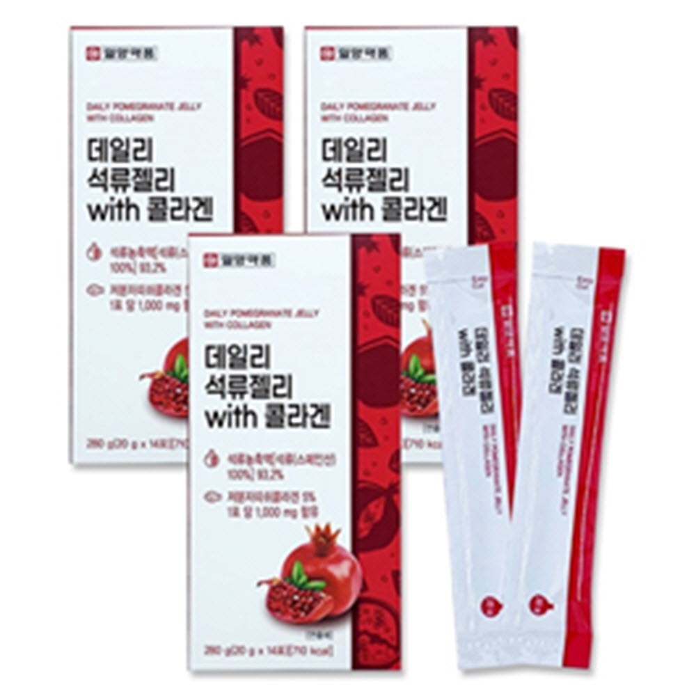 일양약품 데일리석류젤리 with 콜라겐 14포 x 3박스
