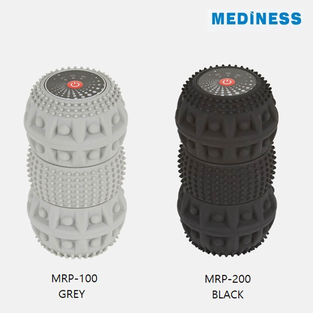 [메디니스] 롤리폴리 진동 요가롤러 MRP-100(그레이), MRP-200(블랙)