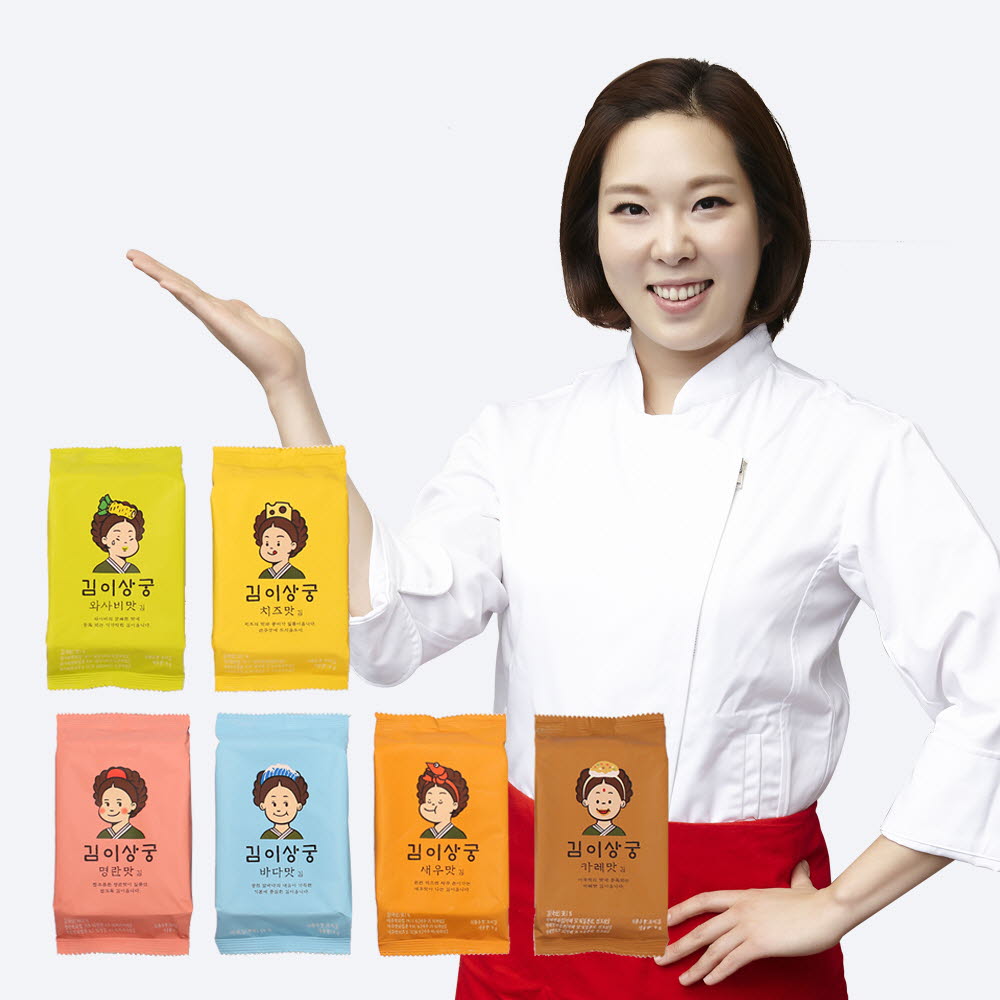 김이상궁 6가지맛 광천김 30봉 선물세트