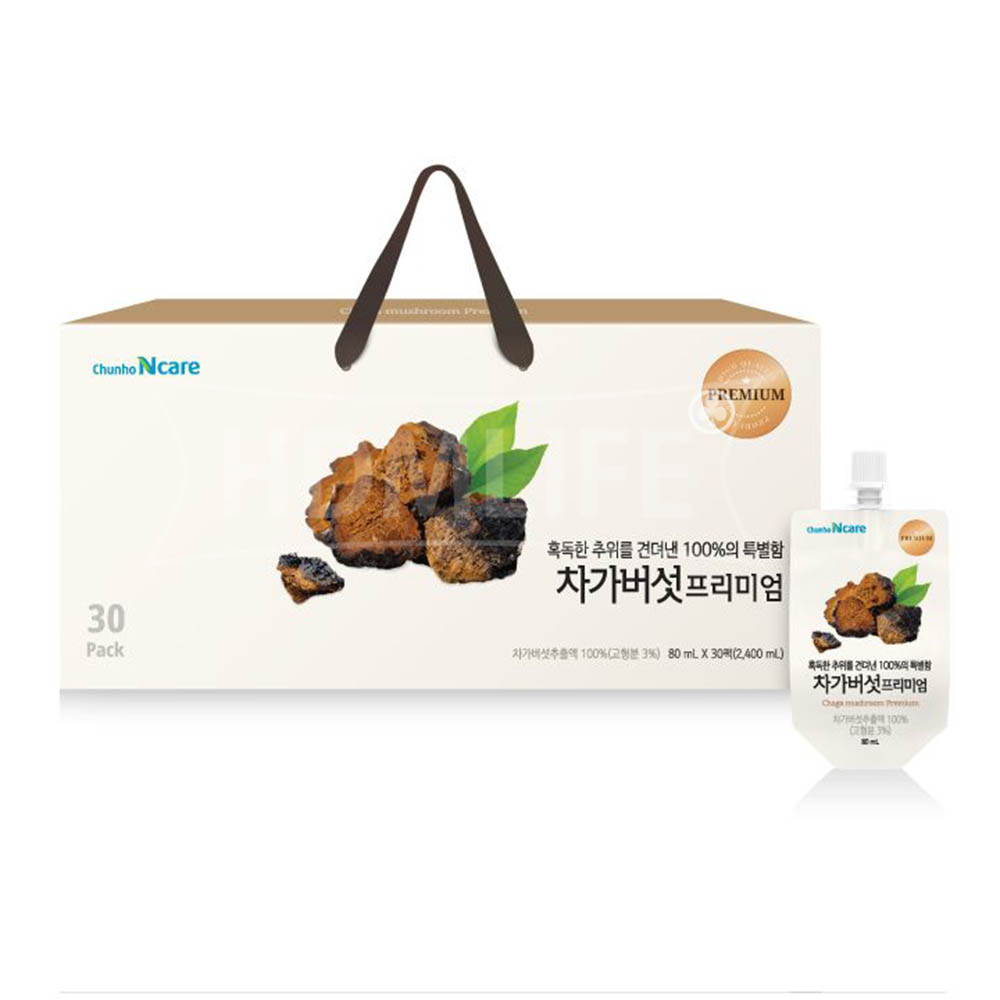 [천호엔케어] 혹독한 추위를 견뎌낸 특별함 차가버섯 프리미엄 80ml x 30팩