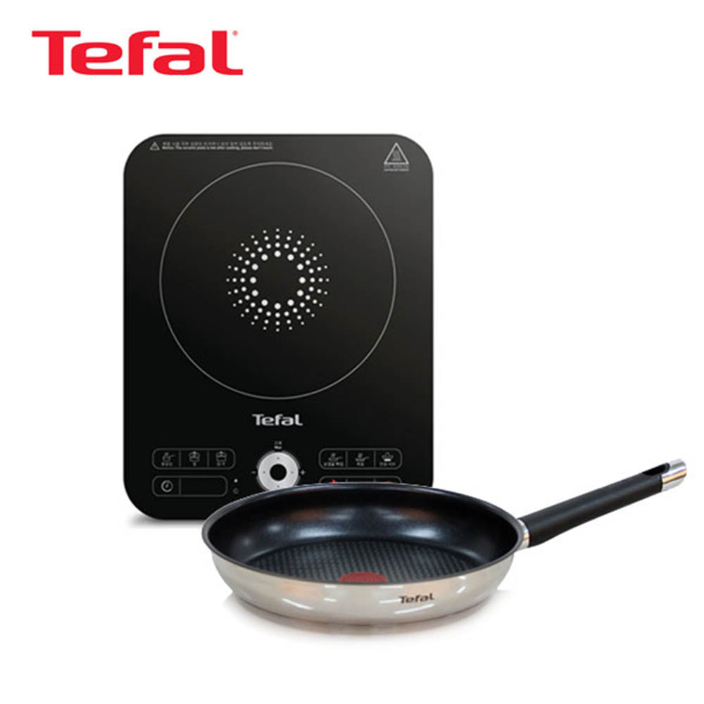 [테팔] 스피디 1구 인덕션 레인지+이모션 프라이팬 28cm IH7218EM8