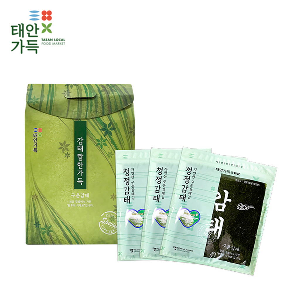 감태마을 감태랑 김이랑 선물세트 (3팩 6개입)