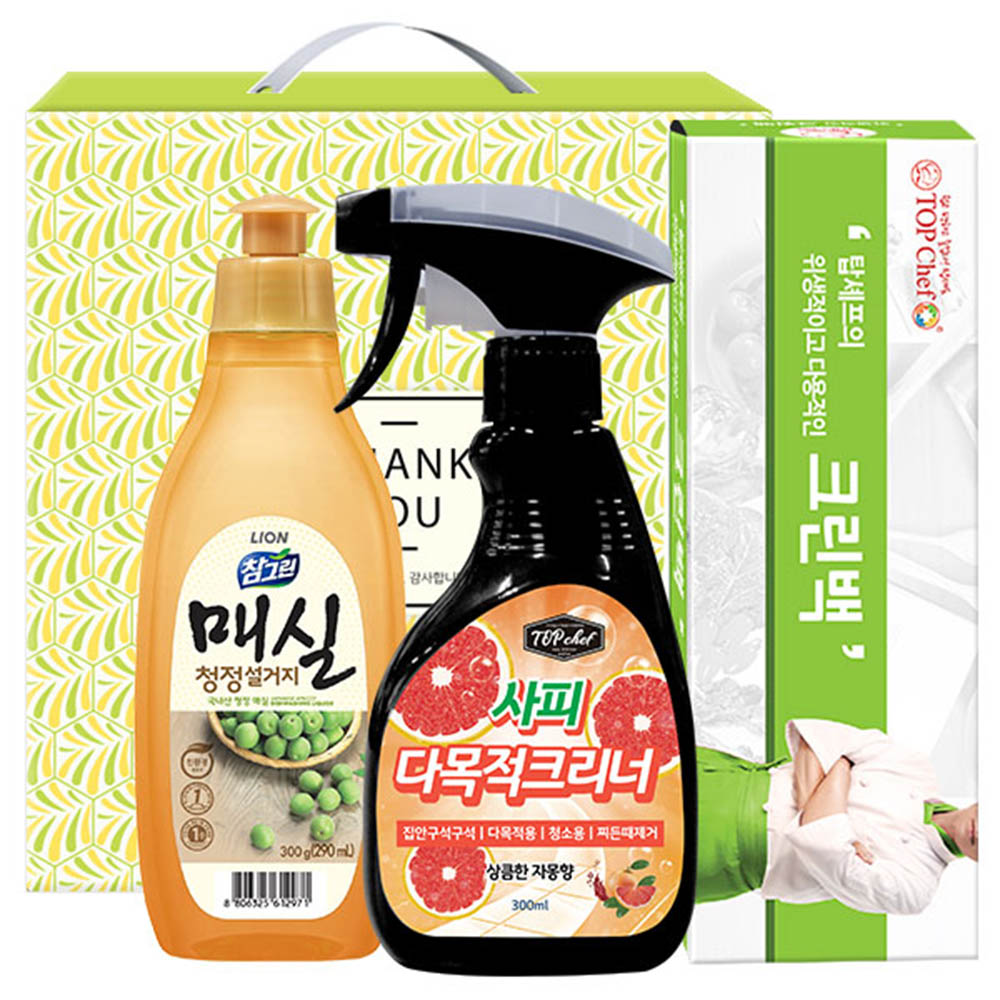 참그린매실300용기 사피다목적크리너 크린백(3종)