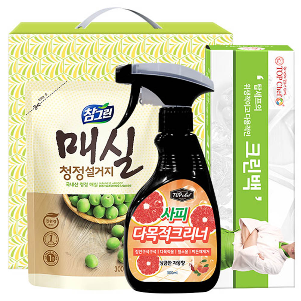 참그린매실300리필 사피다목적크리너 크린백(3종)