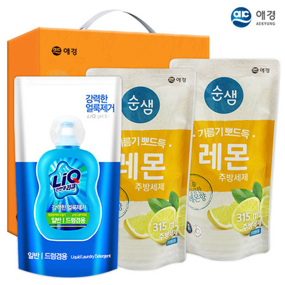 애경 리큐 순샘레몬315리필2P(3종)