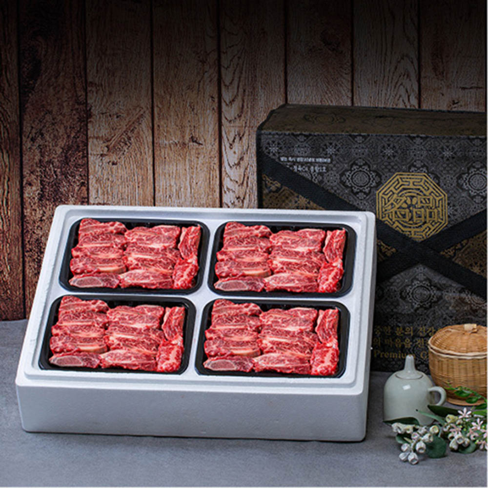 [안동바른한우] 
1등급 한우 찜갈비 선물세트1호 2.0kg