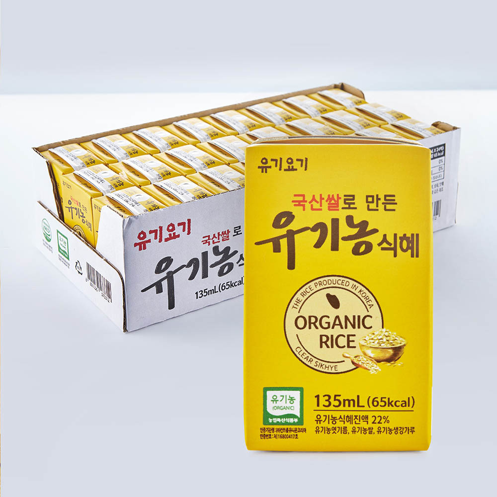 유기요기 국산쌀로 만든 유기농식혜 135ml x 24팩
