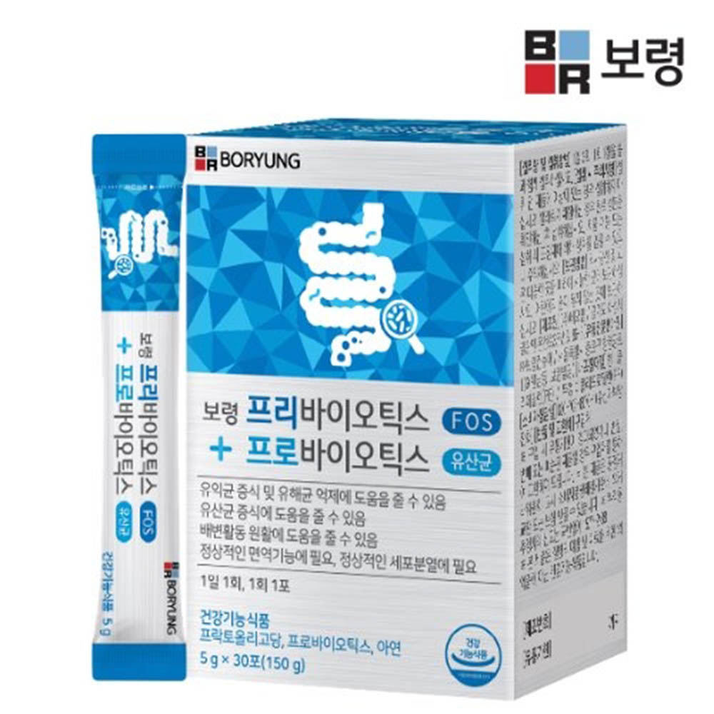 보령제약 프리바이오틱스+프로바이오틱스 5g*30포