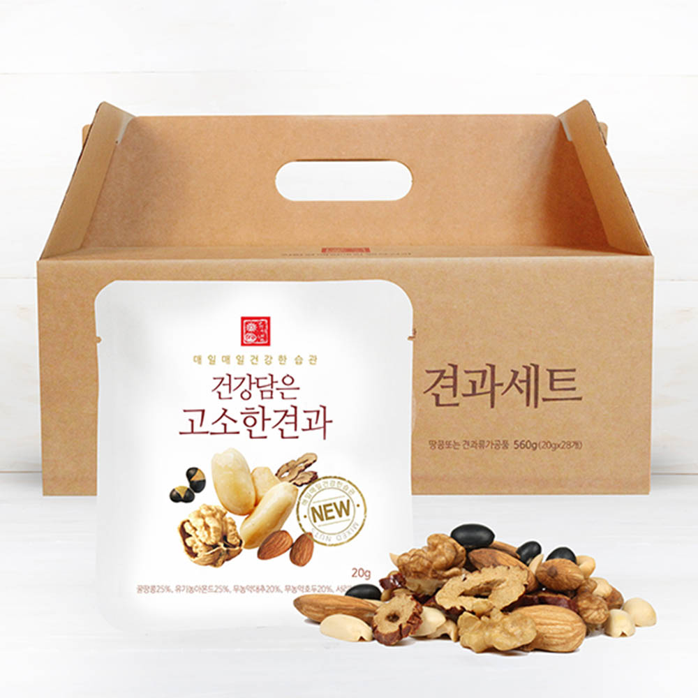 [G10-195]초록마을 외 친환경매장 브랜드_친환경 건강담은 고소한견과 28일분