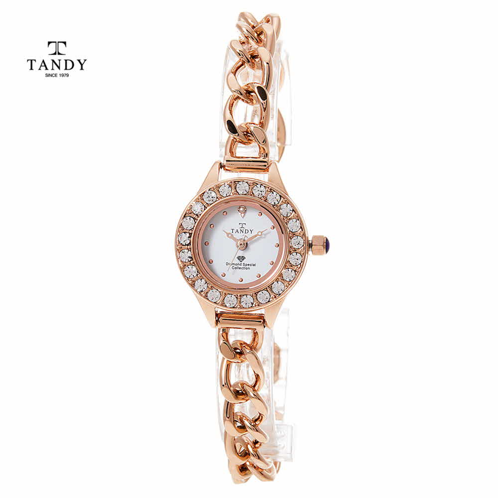 탠디 다이아몬드 셀프밴드 여성팔찌시계 DIA-4038-RG