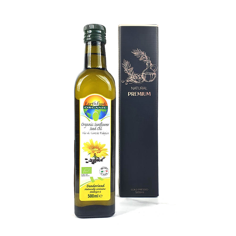 오가닉오일스 유기농 해바라기씨유 500ml (개별박스포함)